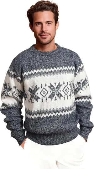 Mens Fleece Pullovers Sweaters Vintage Funny Aesthetic Sweater Ugly Christmas Jumper