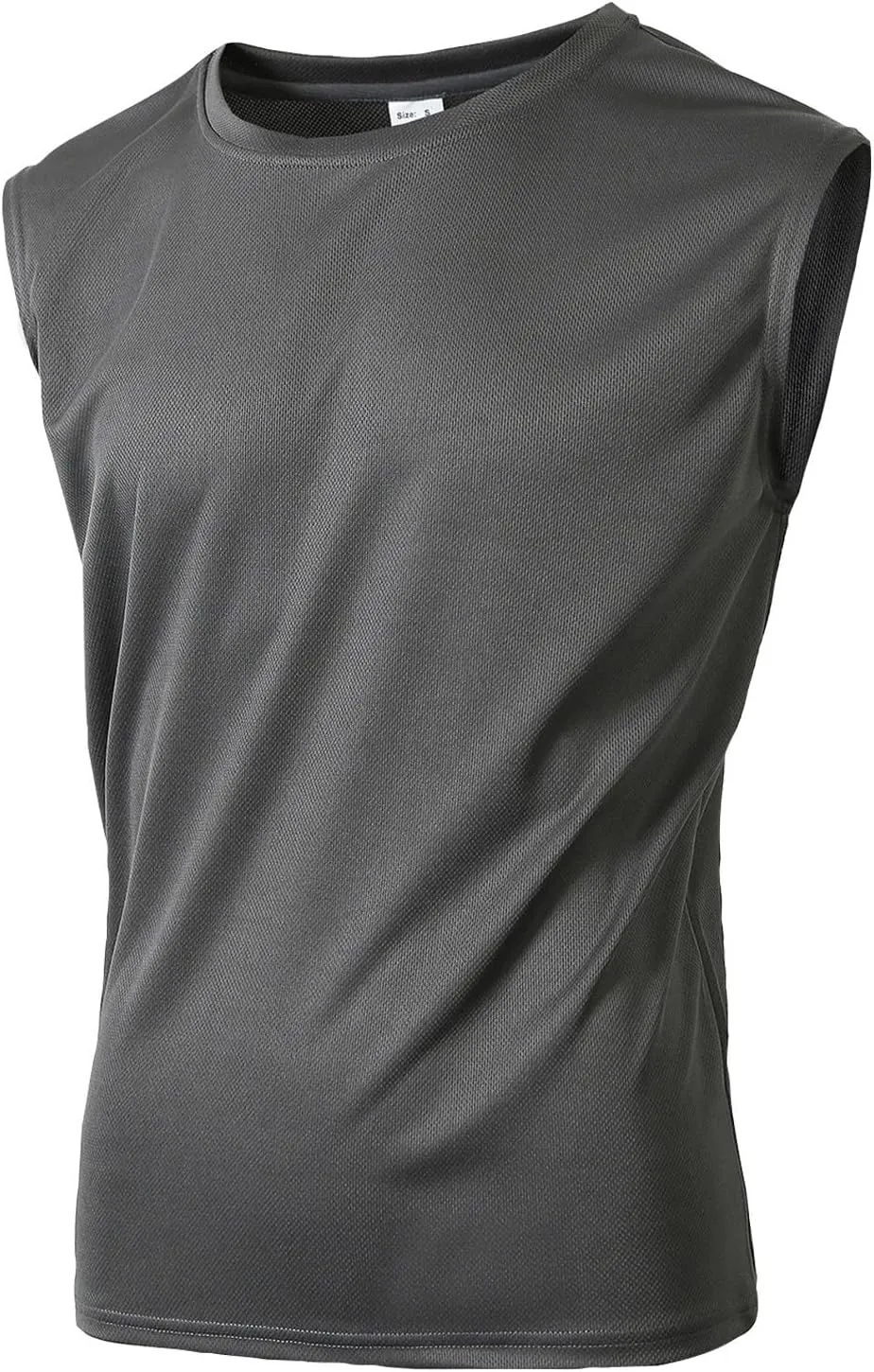 Mens Mesh Tops Lightweight Breathable Summer Workout Tank Tops Quick Dry Active Gym Shirts