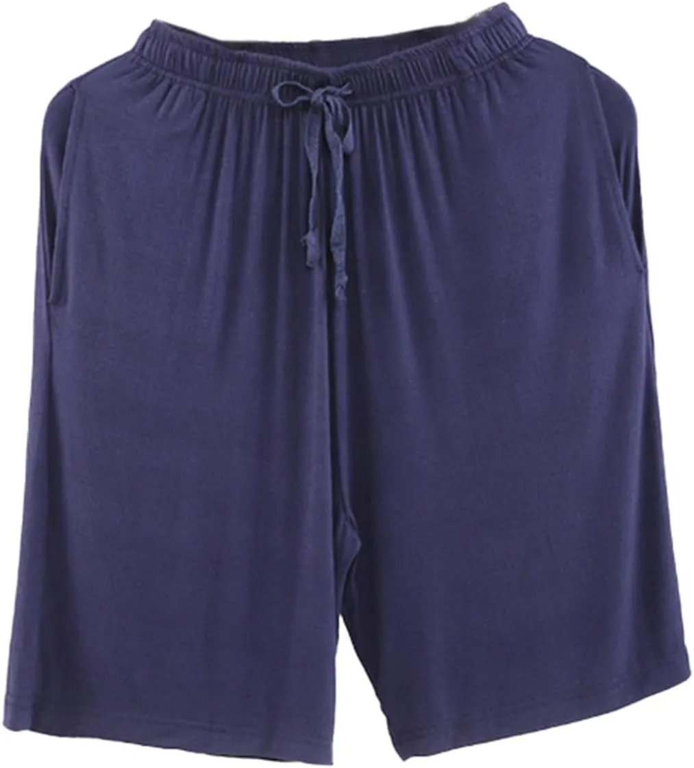 Men's Pajama Shorts Nightwear Super Soft Modal Lounge Wear Pj Bottoms