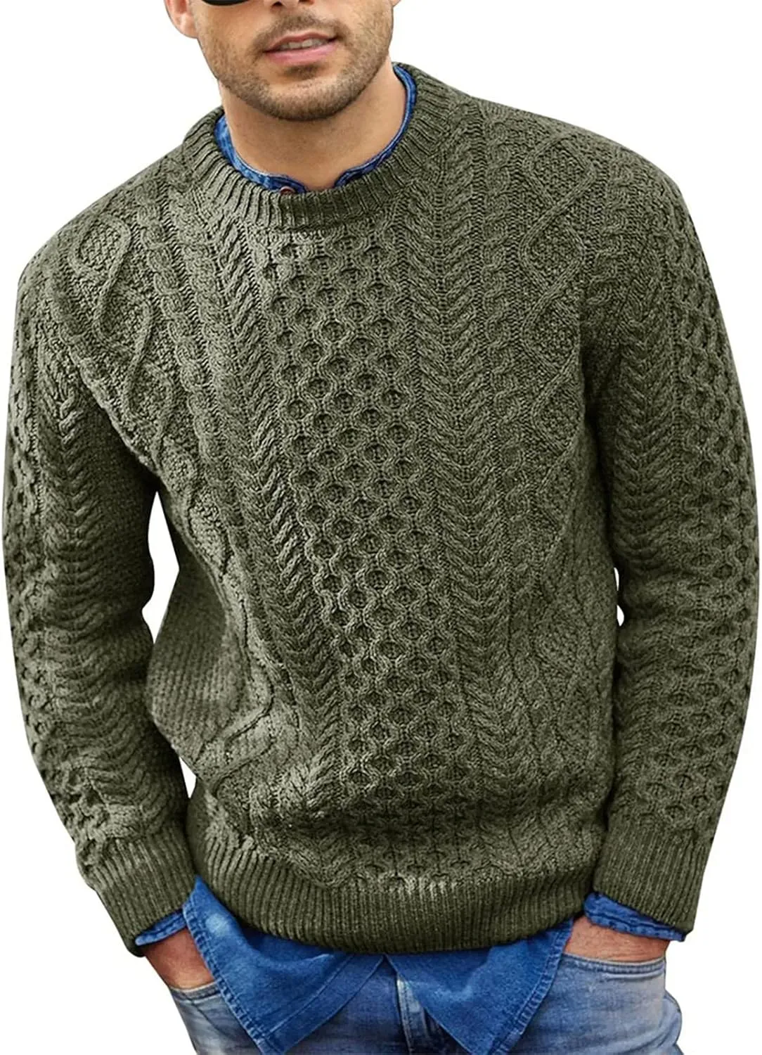 Mens Sweaters and Pullovers Winter Dressy Casual Vintage Aztec Work Sweater