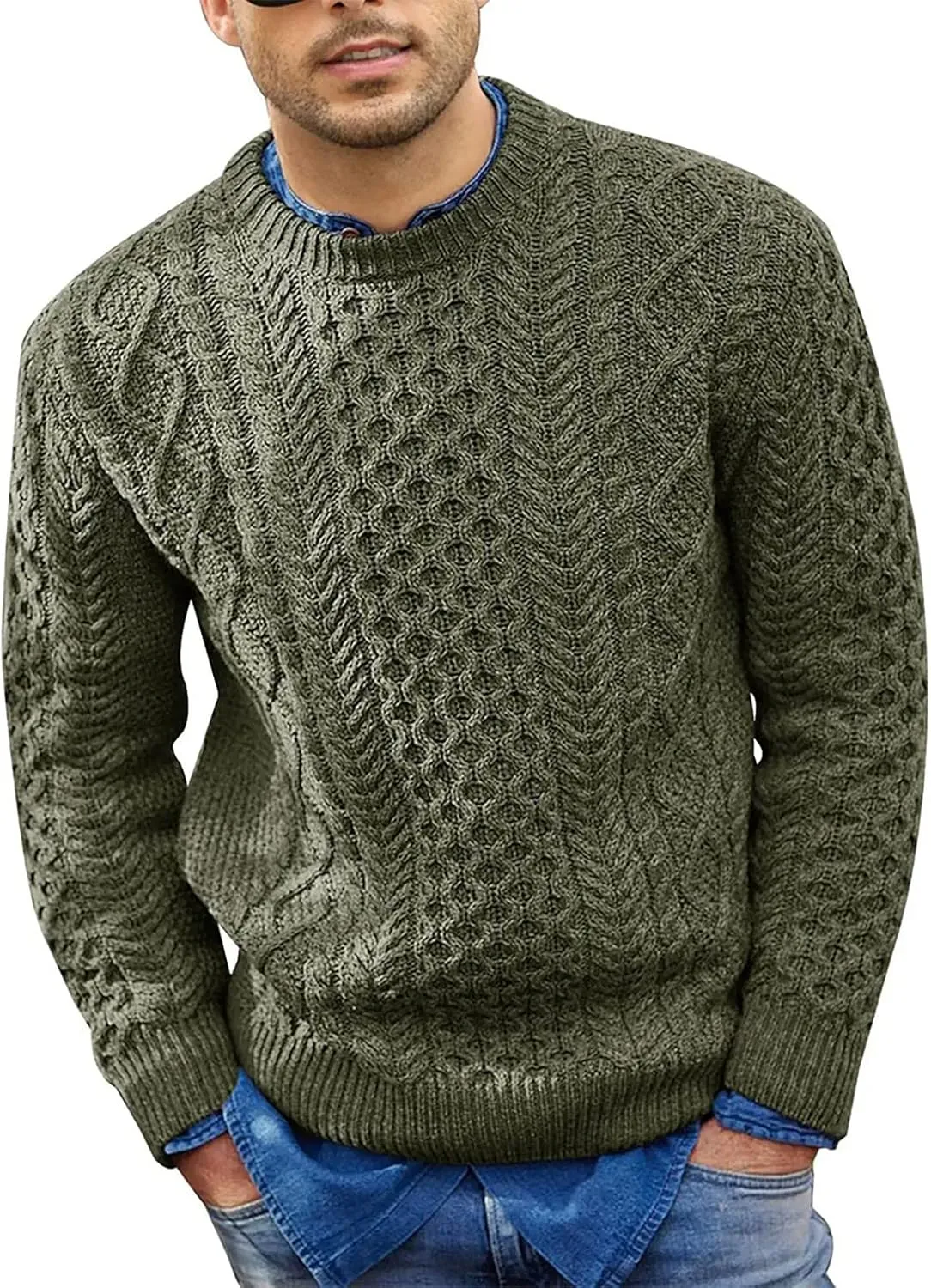 Mens Sweaters and Pullovers Winter Dressy Casual Vintage Aztec Work Sweater