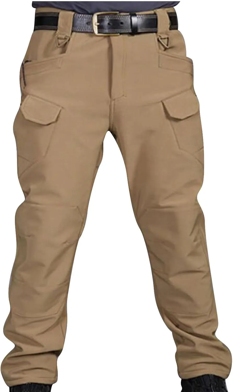 Men's Tactical Pants Ripstop Stretch Water Resistant Thickened Cargo Work Pant Military Hiking Multi-Pockets Trousers