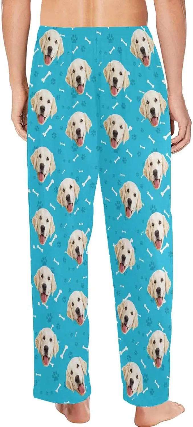 MyPupSocks Personalized Face Pajamas Pants Photo Pajama Bottoms for Men S-XXL