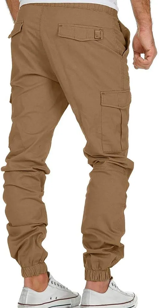 Nyybw Mens Hiking Cargo Pants - Fashion Joggers Cycling Sports Pants Casual Cargo Pants Gym Sweatpants Trousers Long Pants