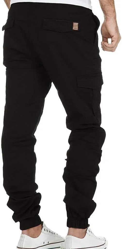 Nyybw Mens Hiking Cargo Pants - Fashion Joggers Cycling Sports Pants Casual Cargo Pants Gym Sweatpants Trousers Long Pants