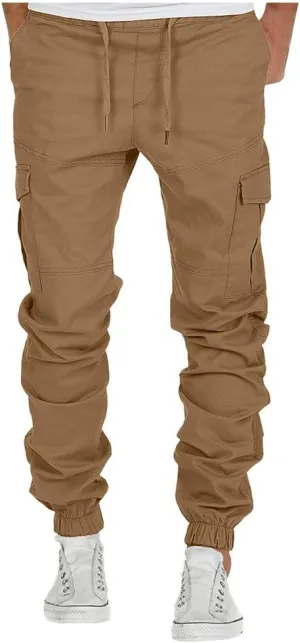 Nyybw Mens Hiking Cargo Pants - Fashion Joggers Cycling Sports Pants Casual Cargo Pants Gym Sweatpants Trousers Long Pants