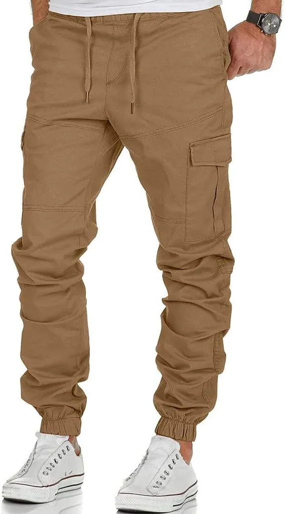 Nyybw Mens Hiking Cargo Pants - Fashion Joggers Cycling Sports Pants Casual Cargo Pants Gym Sweatpants Trousers Long Pants