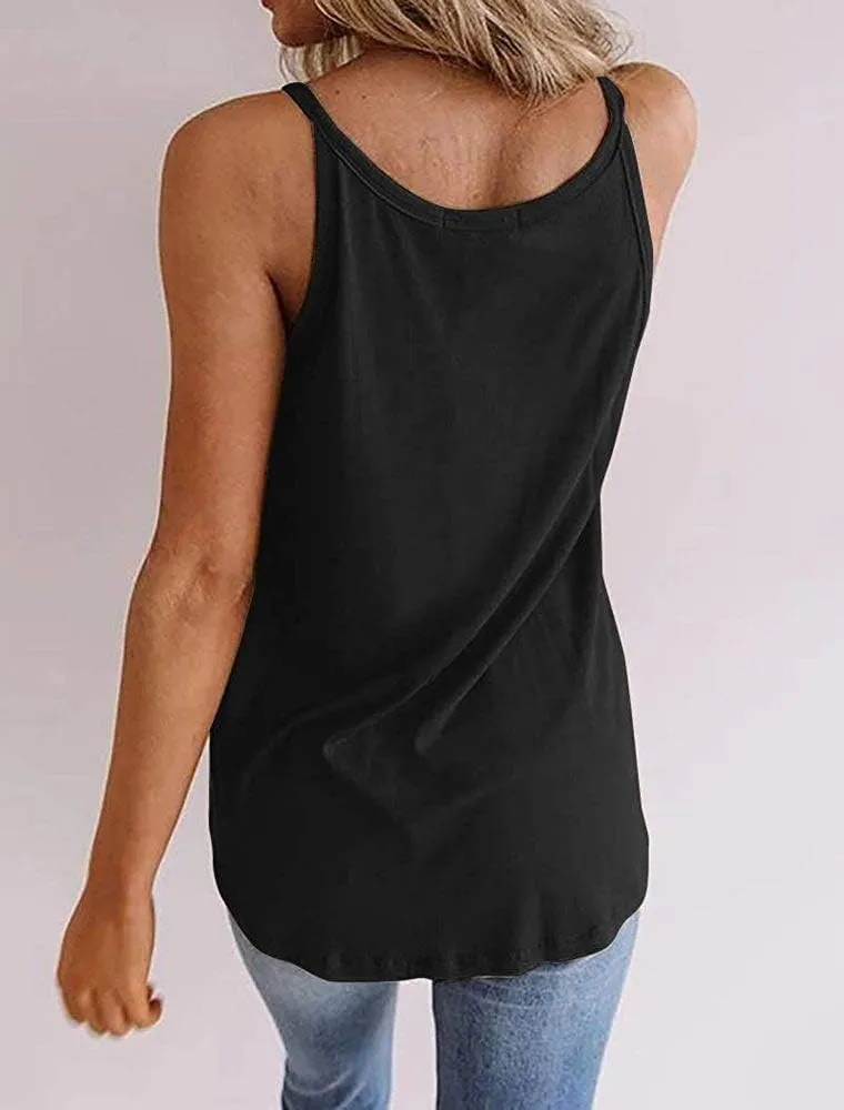 Onedreamer Womens Henley Tank Tops Button Up Shirts Workout Summer Casual Sleeveless Tunics Loose Fit Tees Blouse