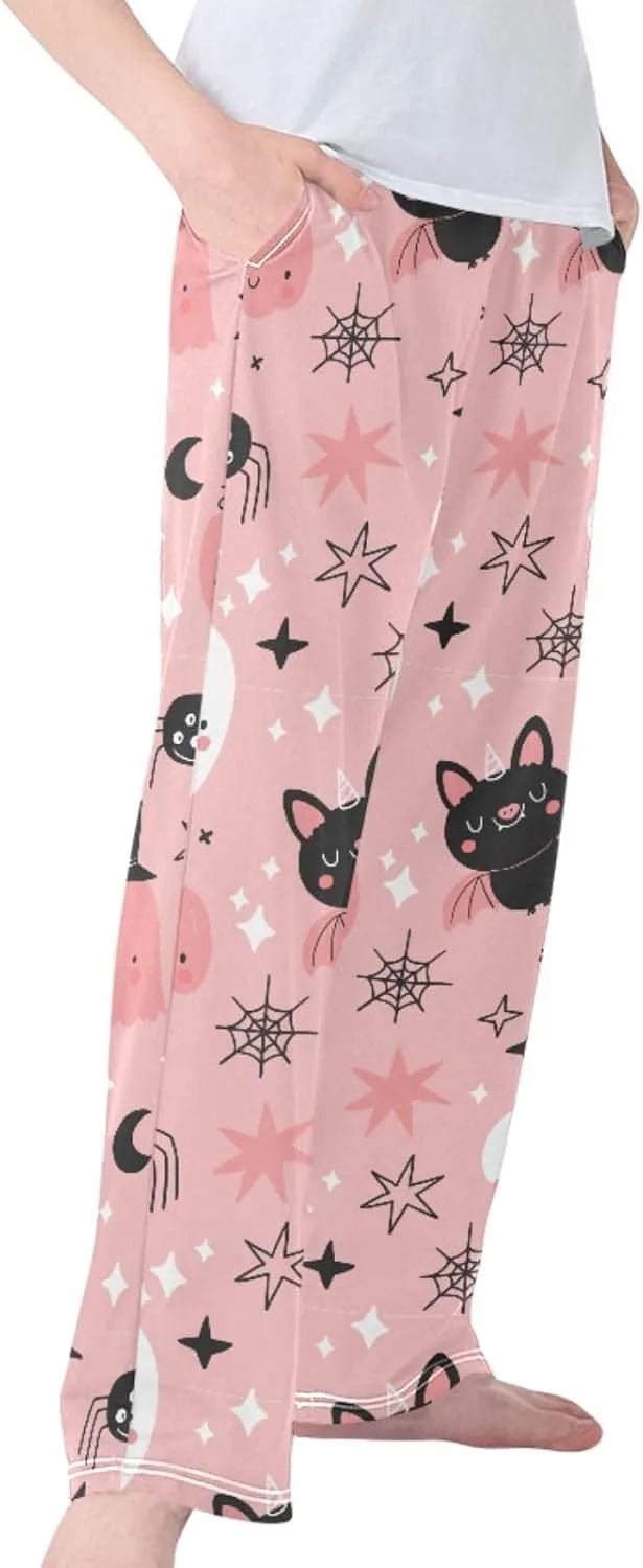Pigsaly Boys' Pants Happy Halloween Cute Ghost Pumpkin Long Bottoms Stars Skull Bat Jogger Pants Elastic Waist Trousers S