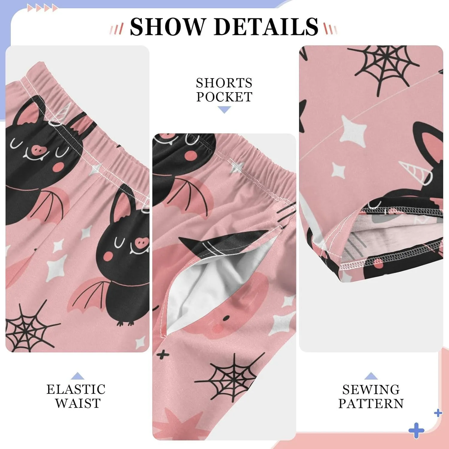 Pigsaly Boys' Pants Happy Halloween Cute Ghost Pumpkin Long Bottoms Stars Skull Bat Jogger Pants Elastic Waist Trousers S