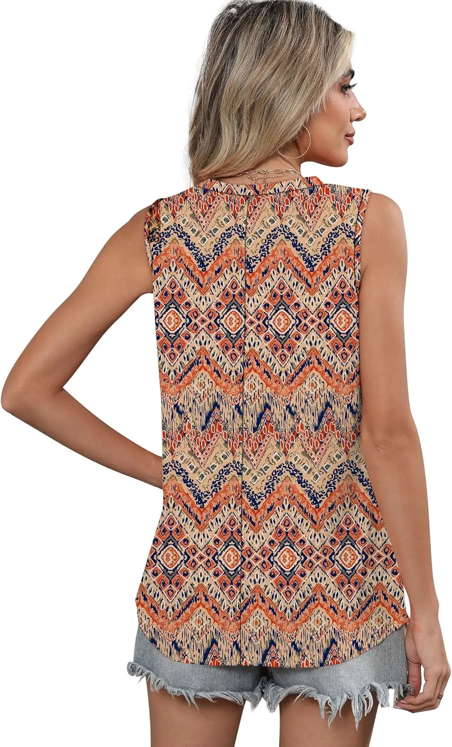 SAMPEEL Womens Tank Tops Loose Casual Summer Tops Crew Neck Basic Sleeveless Shirts Trendy 2025