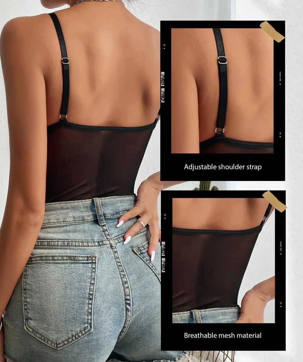 Sexy Lingerie for Woman Lace Bodysuit Snap Crotch One Piece Babydoll Sexy Nightwear