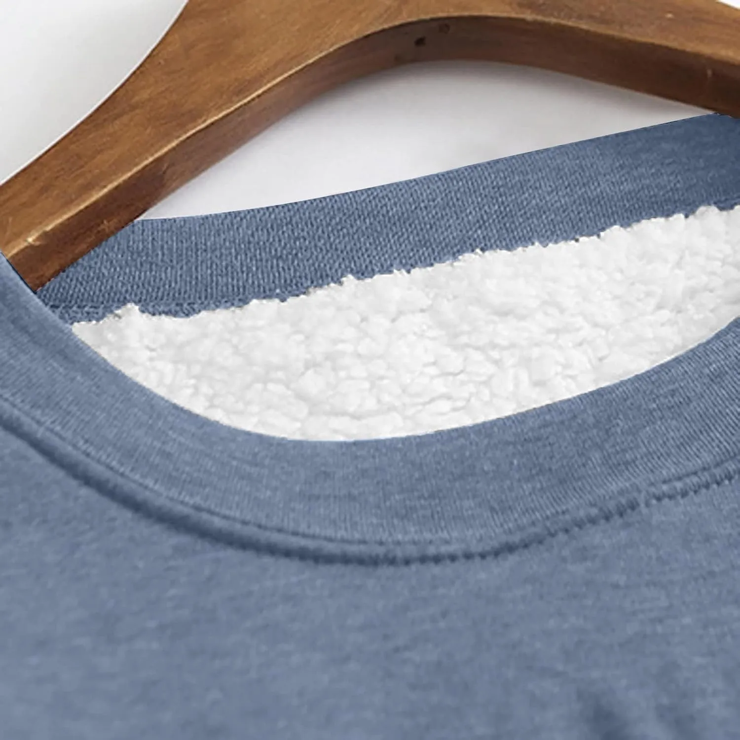 Sherpa Lined Sweatshirts for Women Winter Warm Lounge Pullover Tops Fleece Soft Fuzzy Loungewear Shirts with Pocket
