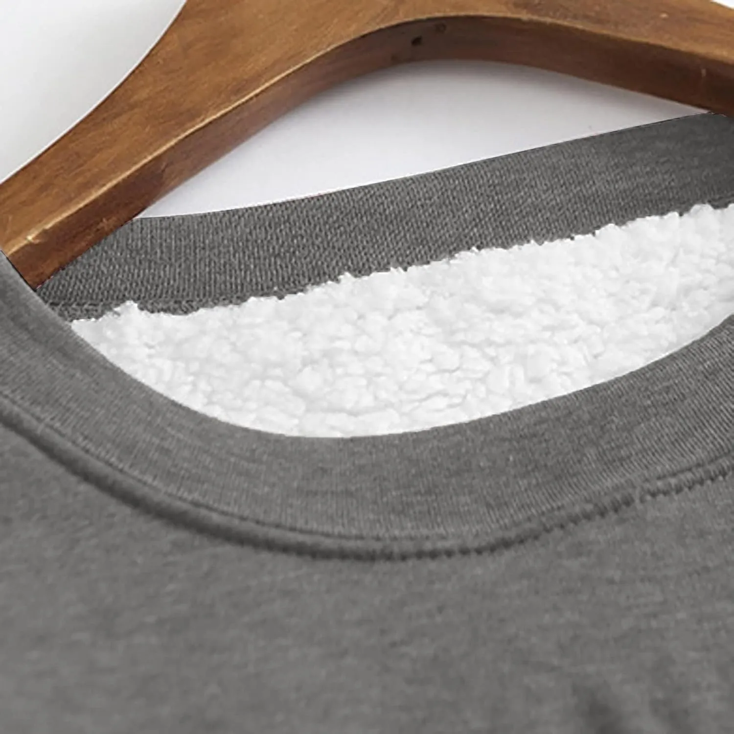 Sherpa Lined Sweatshirts for Women Winter Warm Lounge Pullover Tops Fleece Soft Fuzzy Loungewear Shirts with Pocket