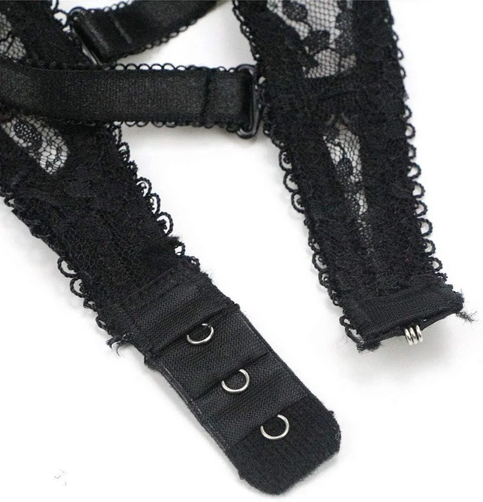 Swbreety Women's Lingerie Sexy Push up Lace Bra Underwear Bikini Panties Set