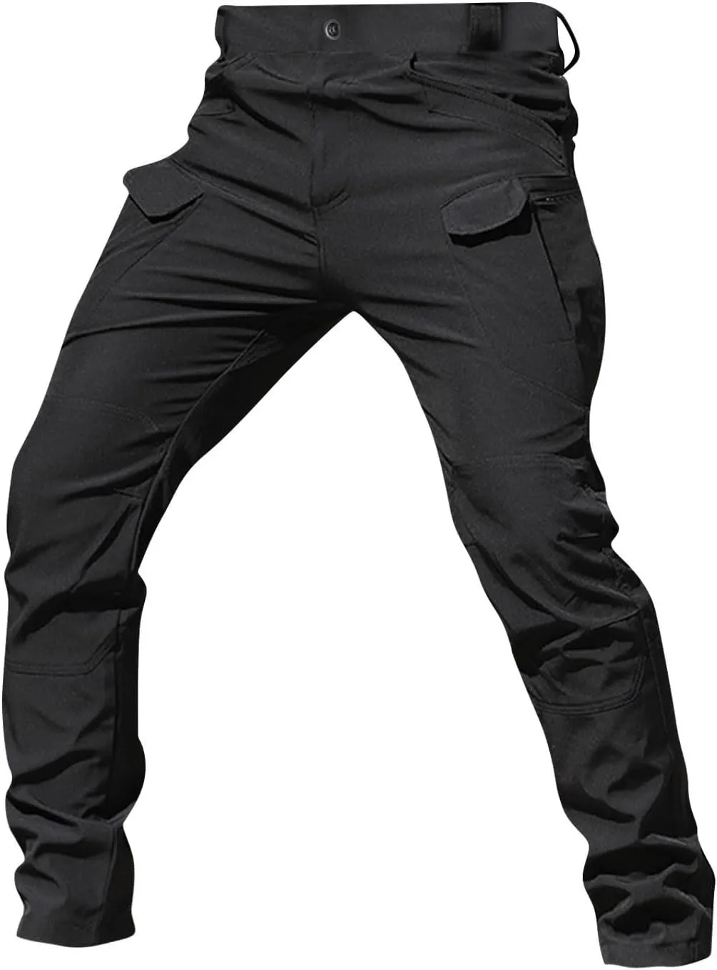 Tactical Pants for Men Camo Military Cargo Pants Work Track Pants Skinny Leg Parachute Pants with Pockets
