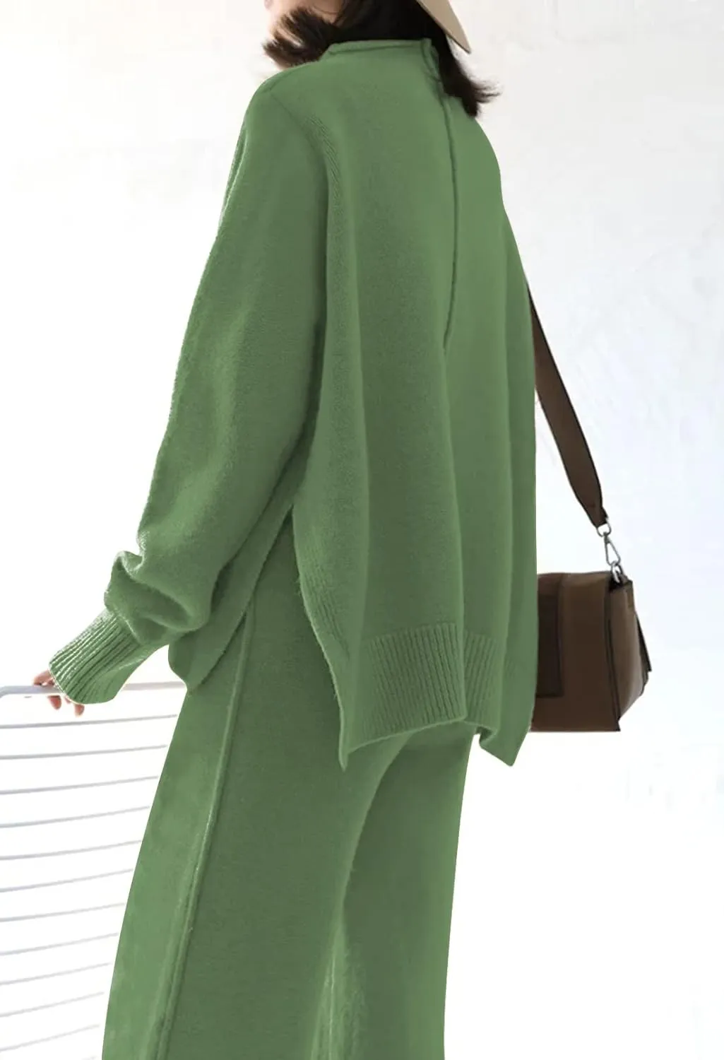 TOLENY Women's 2 Piece Lounge Sets Pullover Sweater and Wide Leg Pants Tracksuit Outfits