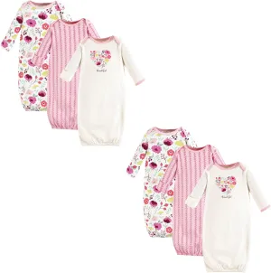 Touched by Nature Baby Girls' Organic Cotton Gowns Multi-pack