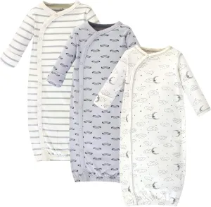 Touched by Nature Baby Girls' Organic Cotton Kimono Gowns