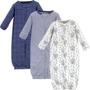 Touched by Nature Baby Organic Cotton Zipper Gowns