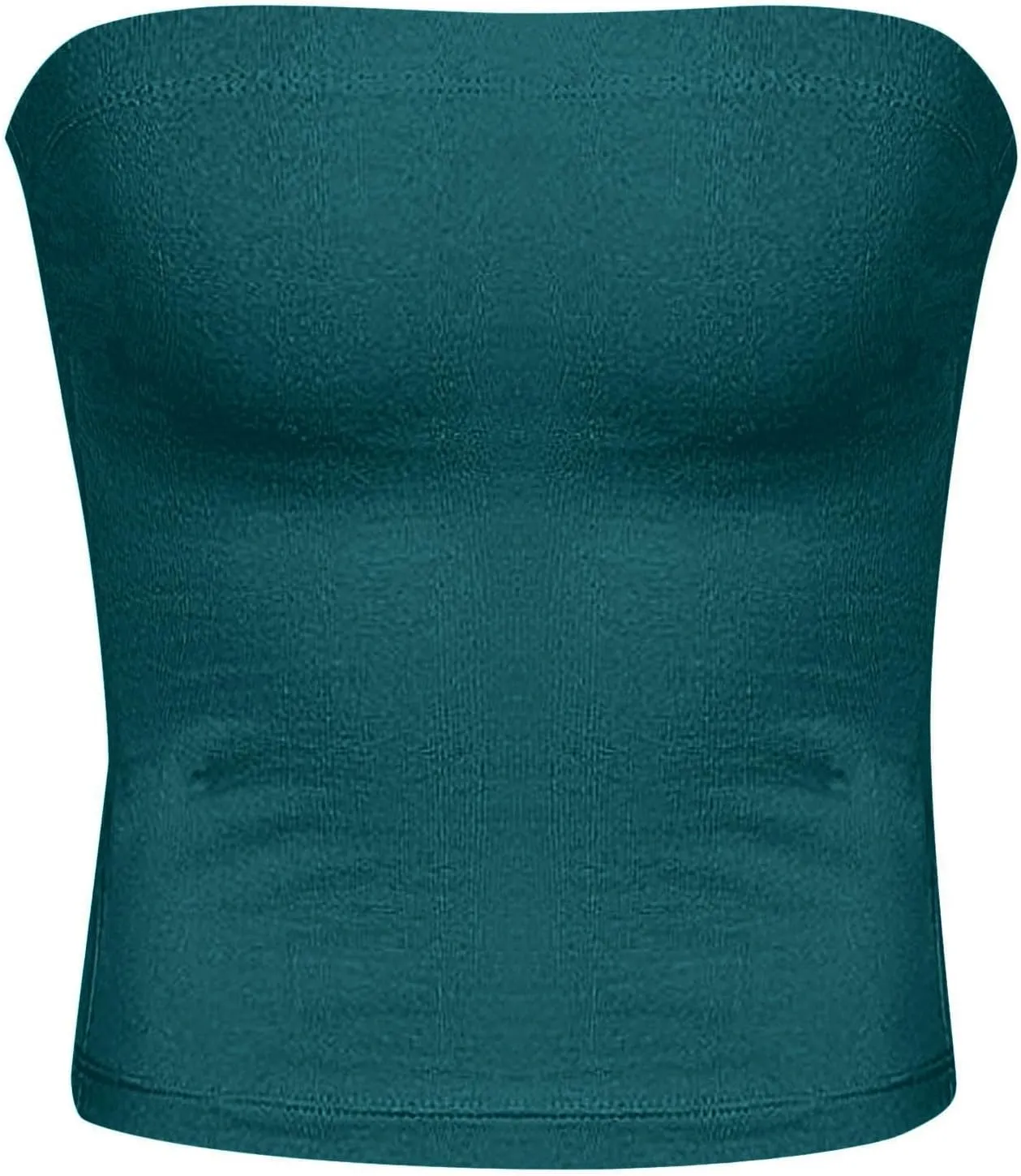 Tube Top for Women Strapless Stretch Crop Tops Going Out Party Y2K Bandeau Shirts Summer Outfits