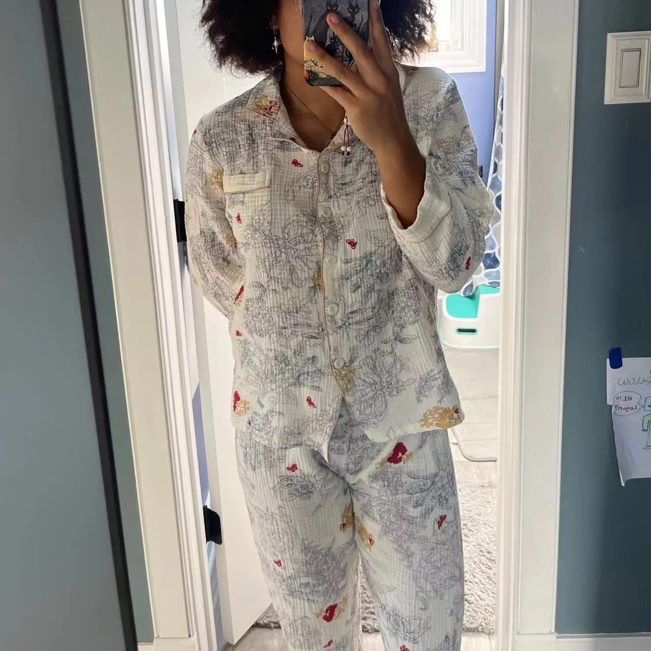Vhitler Linen Set Coquette Womens Pajamas Set Summer Lounge Sets for Women Old Money Aesthetic