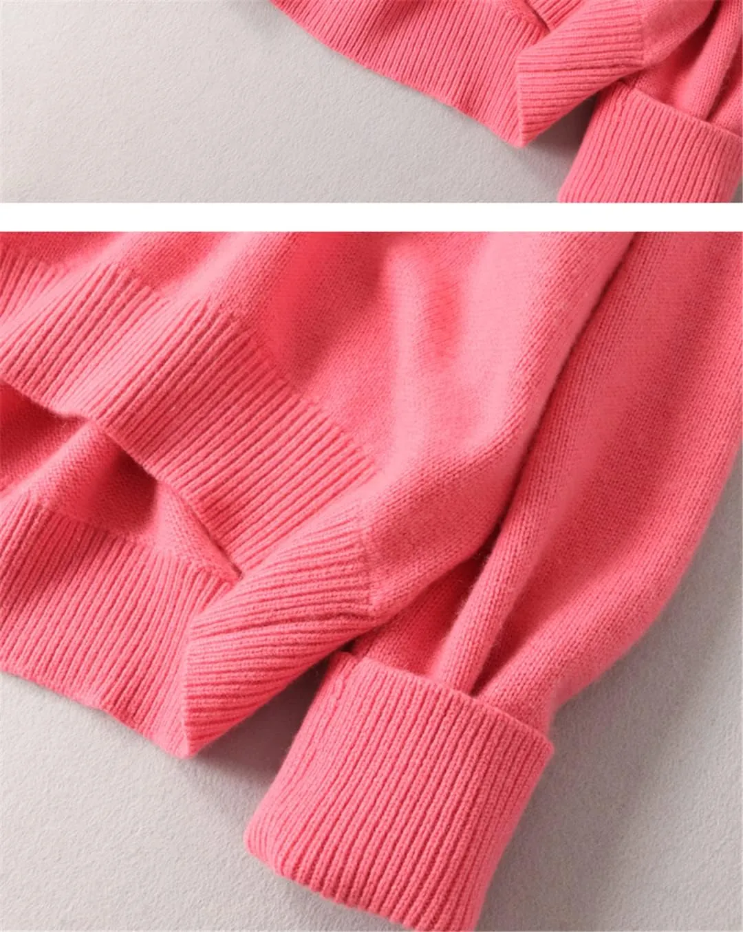 Winter Warm Women Sweater 100% Cashmere Sweater Turtleneck Knit Thick Oversized Pullovers