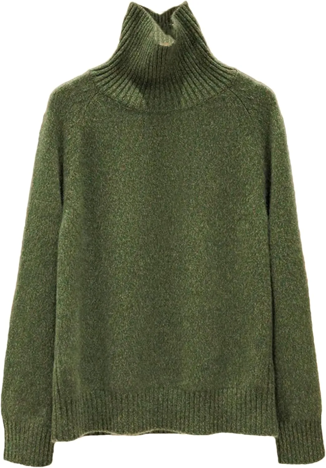 Women Pullovers Cashmere Turtleneck Long Sleeve Oversize Thicken Sweater Knit Jumper Top