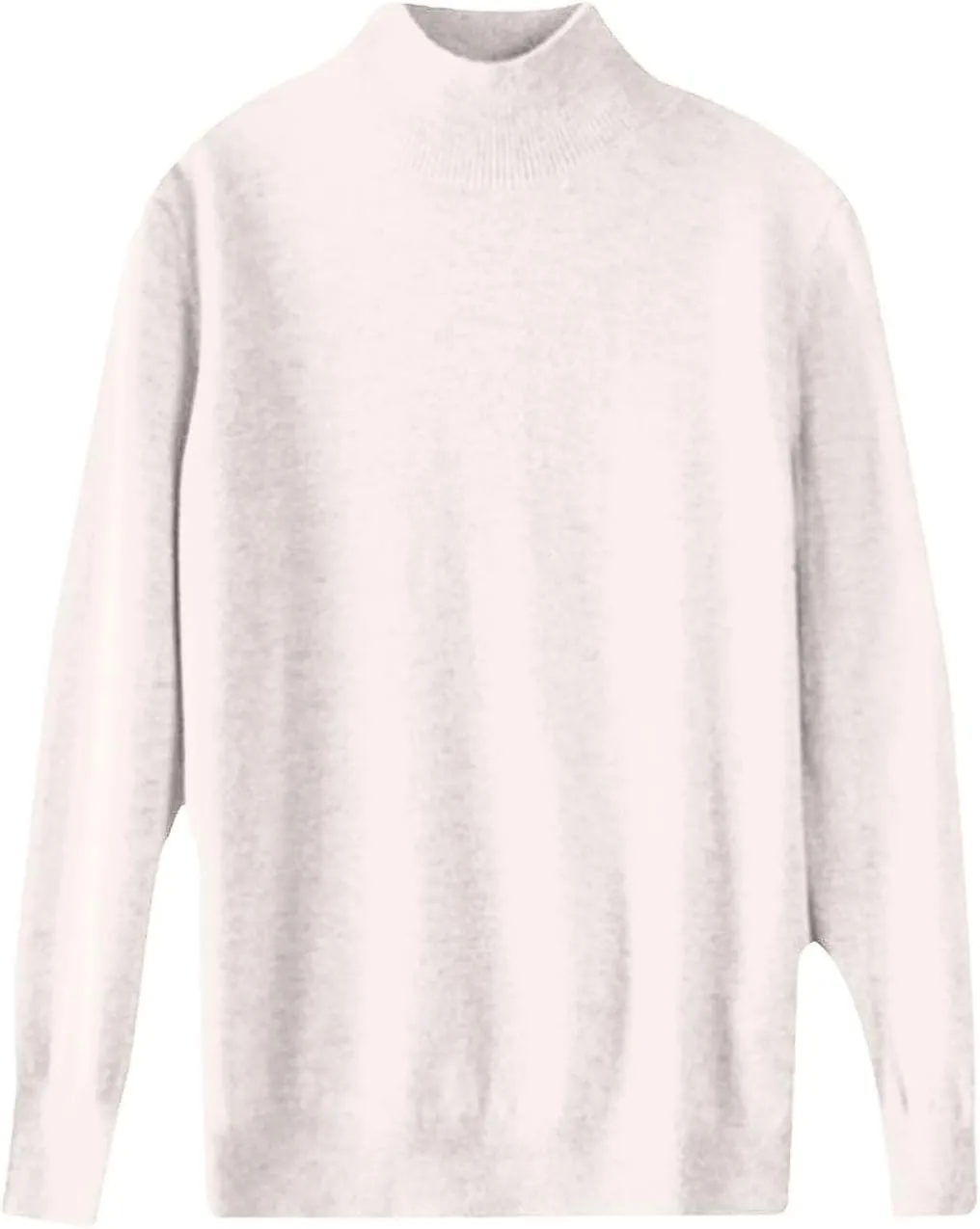 Womens Cashmere Sweaters Soft Half Turtleneck Long Sleeve Wool Sweater Tops Solid Lightweight Knit Pullover Tops