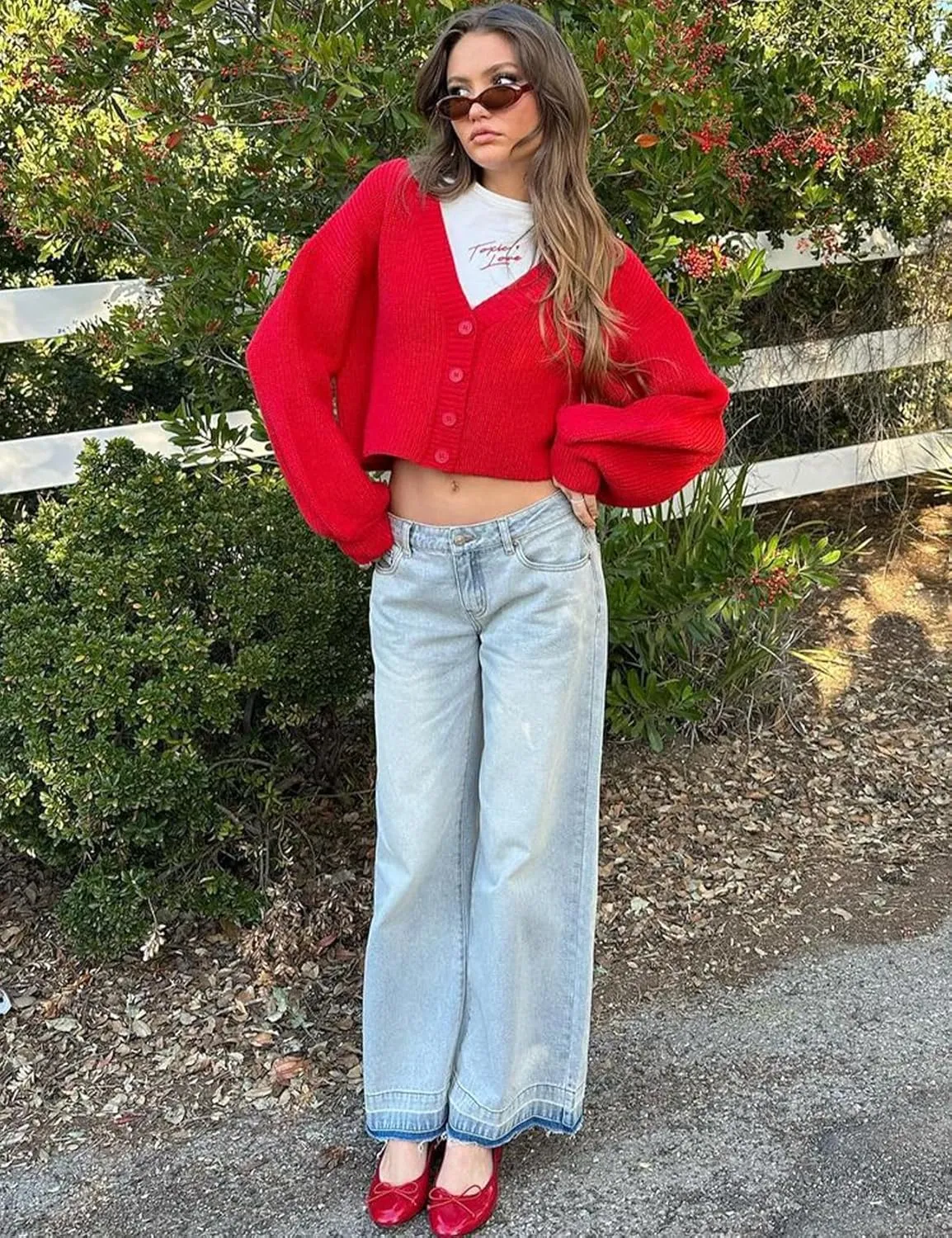 Womens Cropped Knit Cardigan Sweaters Chunky Button Down Long Sleeve Open Front Sweater Cropped Knitted Casual Cardigan