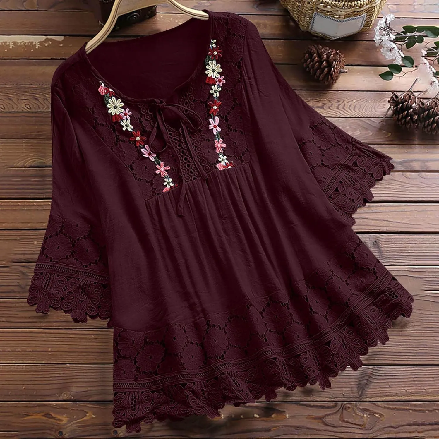 Womens Linen Shirts Summer Cotton Linen Plain Short Sleeve Tunic Top Casual Oversized Dressy V Neck Blouse