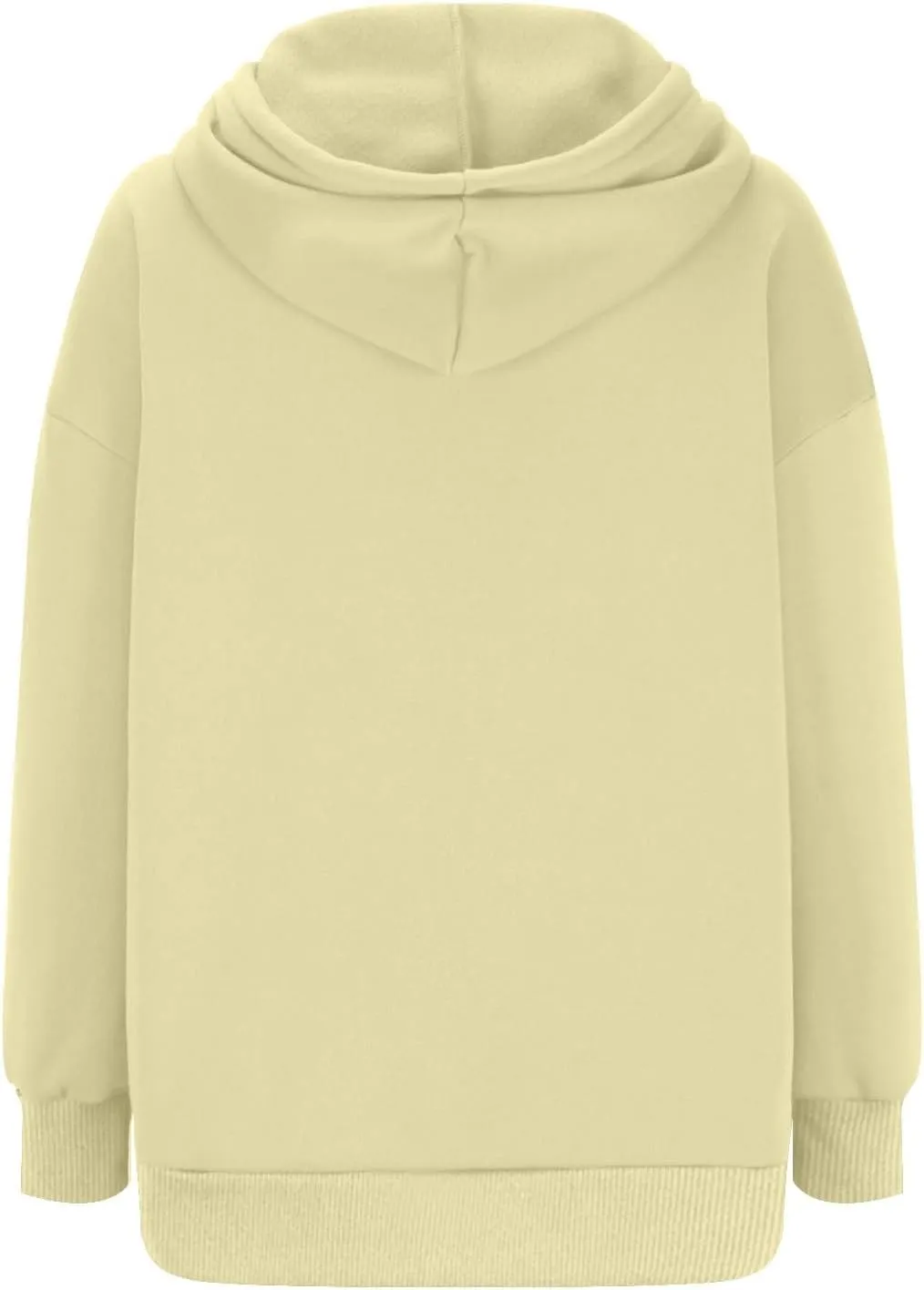 Womens Long Sleeve Tops Drawstring Pullover Tops Fall Lightweight Hoodies Loose Fit Business Casual Clothes Fall