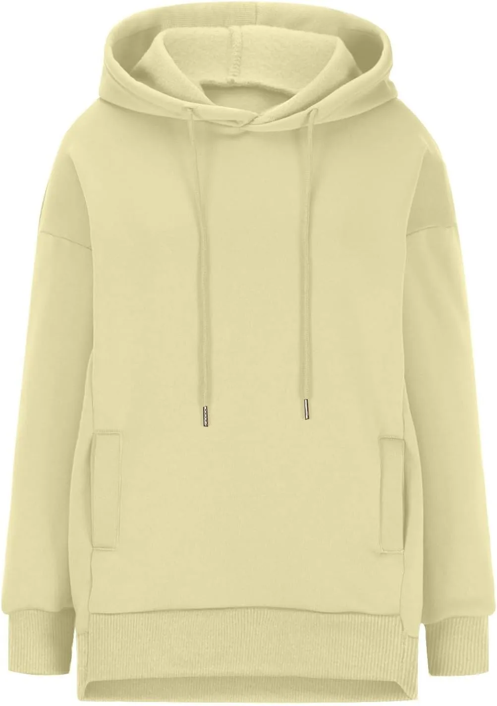 Womens Long Sleeve Tops Drawstring Pullover Tops Fall Lightweight Hoodies Loose Fit Business Casual Clothes Fall