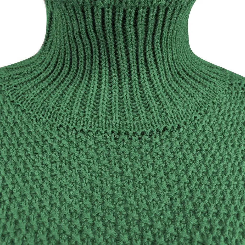 Womens Oversized Turtleneck Pullover Sweater 2024 Winter Fall Fashion Solid Color Loose Chunky Knit Tunic Jumper Tops