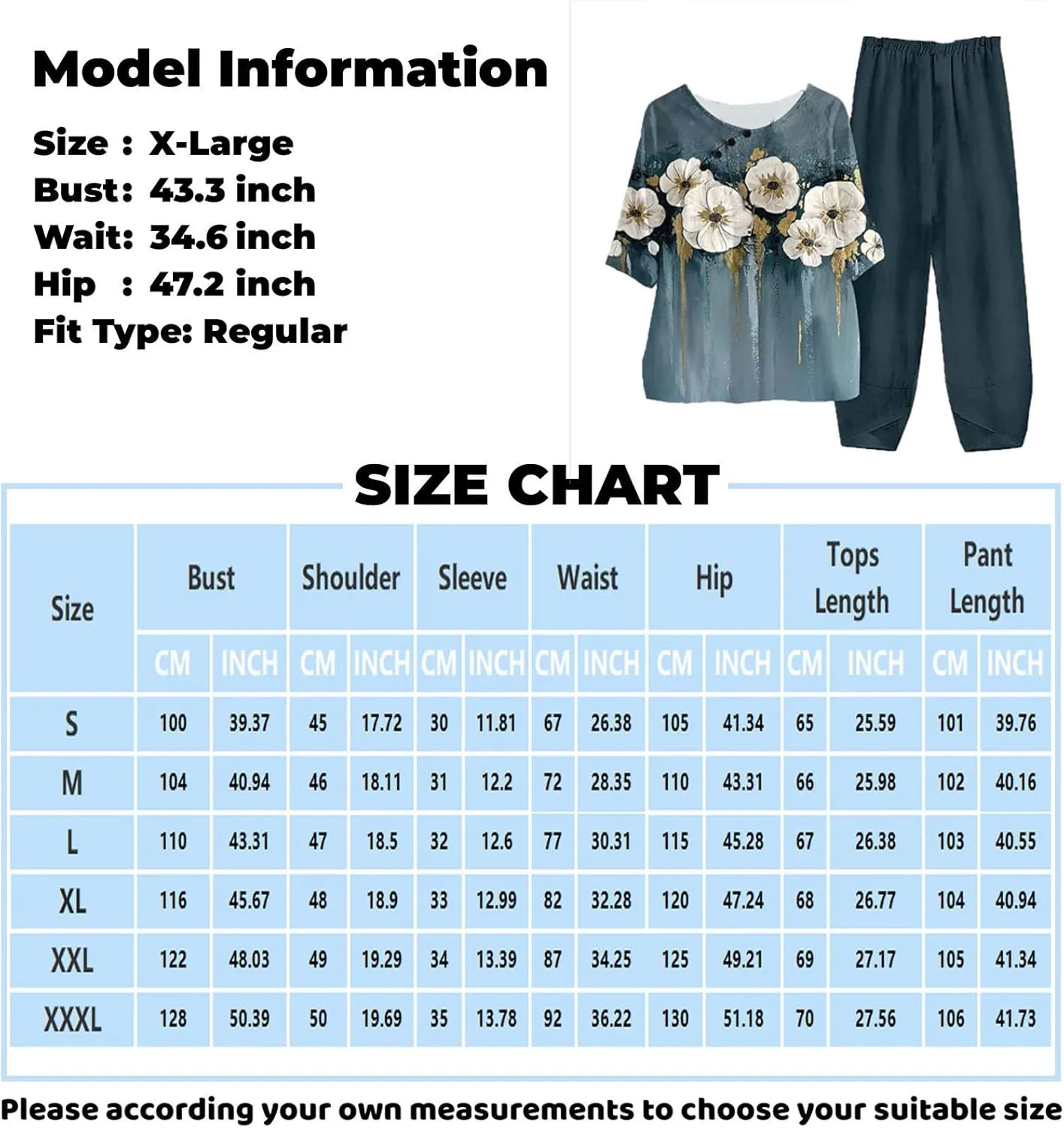 Womens Summer 2 Piece Outfits Crewneck Half Sleeve Two Piece Long Capris Pants Linen Lounge Sets with Pockets