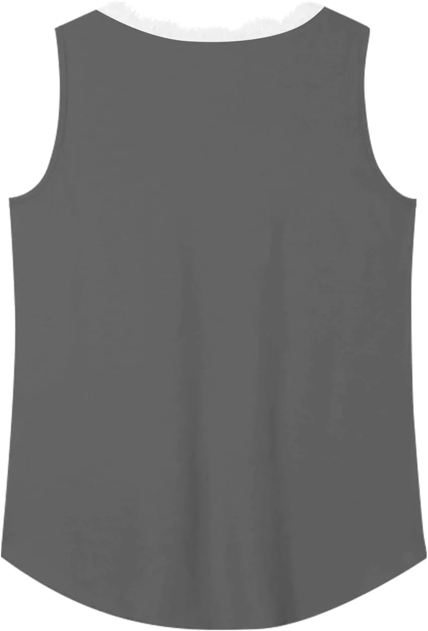 Womens Summer Tank Tops Loose Fit Lace V Neck Sleeveless Tunic Tops Dressy Casual Flowy Shirts