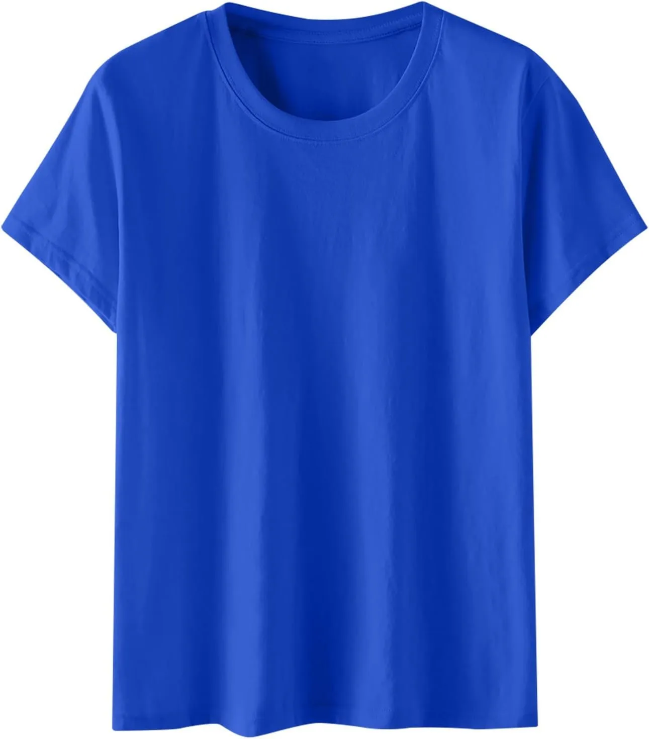 Womens Tunic Tops Dressy Loose Fit Short Sleeve Summer Tshirts Solid Color Casual Workout Yoga Tunics Blouses 2025