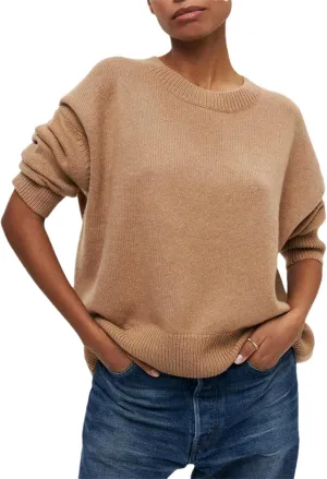 Women's Turtleneck Pullovers Knitted Sweater Winter Warm Oversized Soft Thick Jumper Top