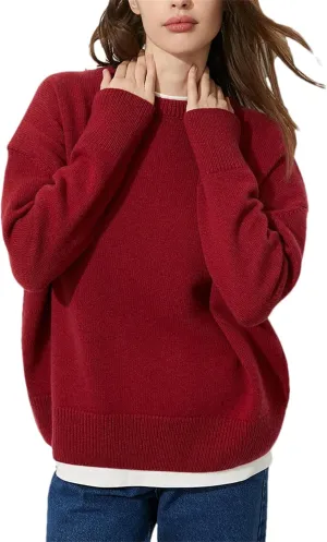 Women's Turtleneck Pullovers Knitted Sweater Winter Warm Oversized Soft Thick Jumper Top