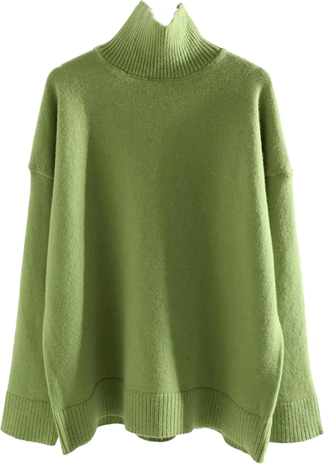 Women's Turtleneck Sweaters Winter Warm Knit Pullovers Long Sleeve Oversized Casual Sweater