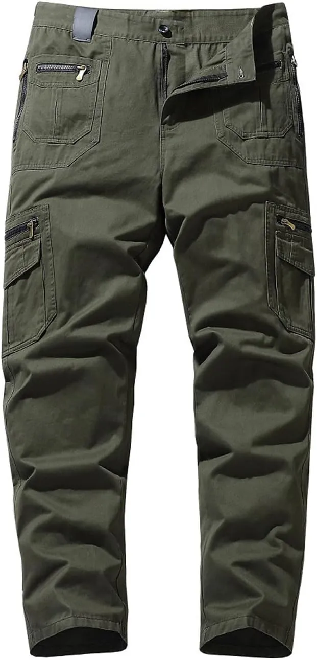 Work Pants for Men Construction Tactical Cargo Pants with Pockets 2024 Relaxed Fit Tactical Pants Camo Cargo Pants