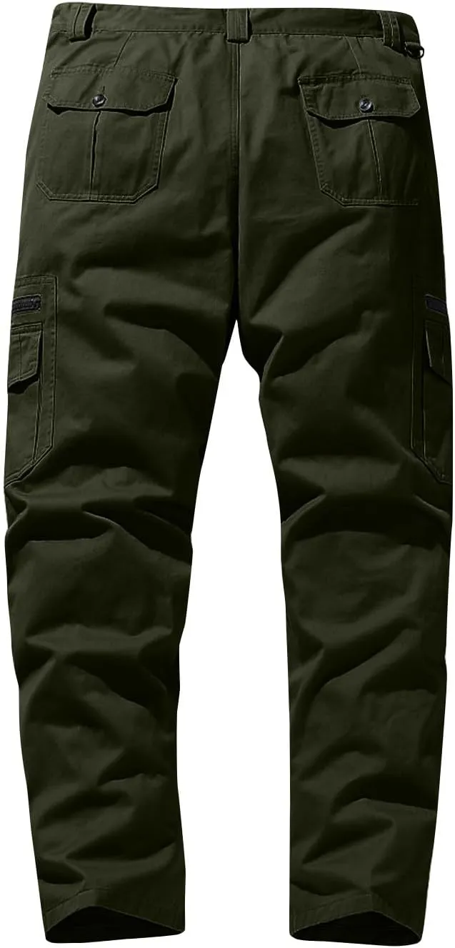 Work Pants for Men Construction Tactical Cargo Pants with Pockets 2024 Relaxed Fit Tactical Pants Camo Cargo Pants