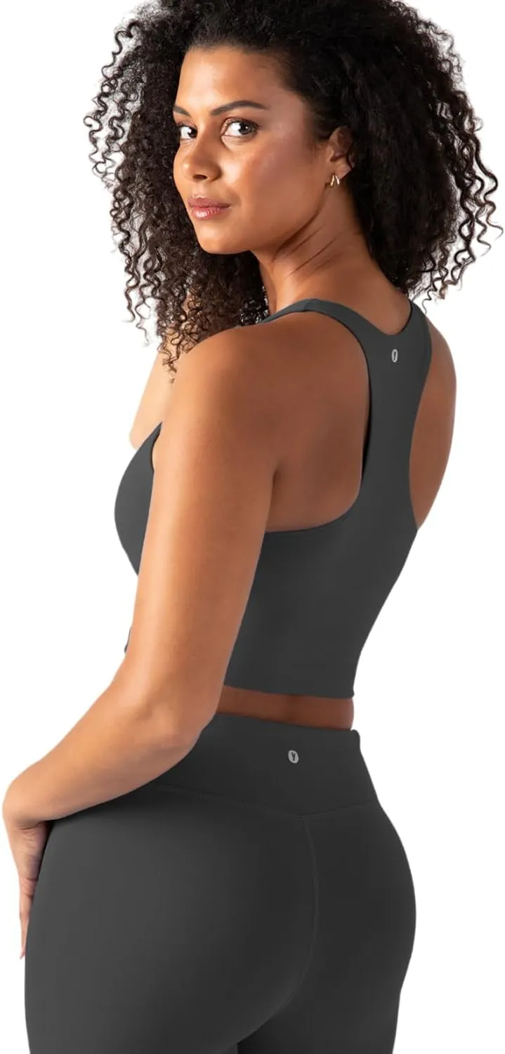 YITTY Active Women's UltraLuxe Built-in Bra Tank Top, Athleisure, 4-Way-Stretch