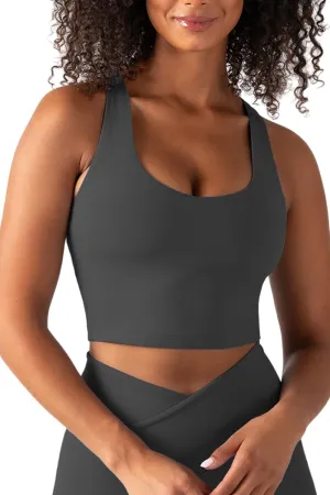 YITTY Active Women's UltraLuxe Built-in Bra Tank Top, Athleisure, 4-Way-Stretch