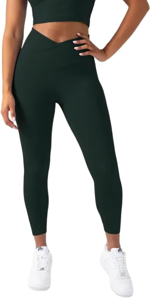 YITTY Active Women's Ultraluxe Crossover High-Waist Legging, Athleisure, 4-Way-Stretch