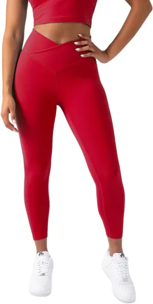 YITTY Active Women's Ultraluxe Crossover High-Waist Legging, Athleisure, 4-Way-Stretch