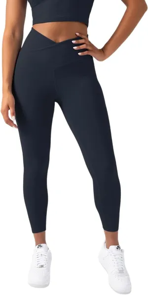 YITTY Active Women's Ultraluxe Crossover High-Waist Legging, Athleisure, 4-Way-Stretch