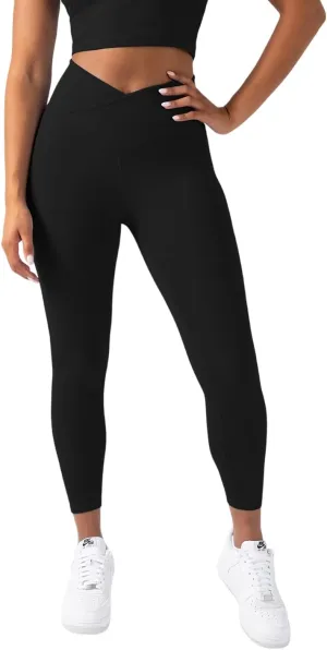 YITTY Active Women's Ultraluxe Crossover High-Waist Legging, Athleisure, 4-Way-Stretch