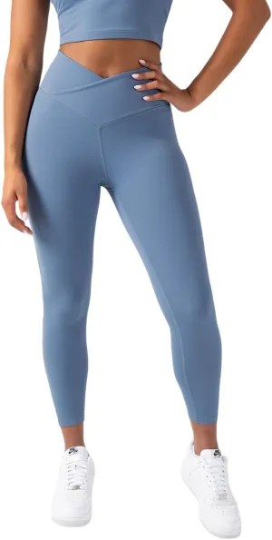 YITTY Active Women's Ultraluxe Crossover High-Waist Legging, Athleisure, 4-Way-Stretch