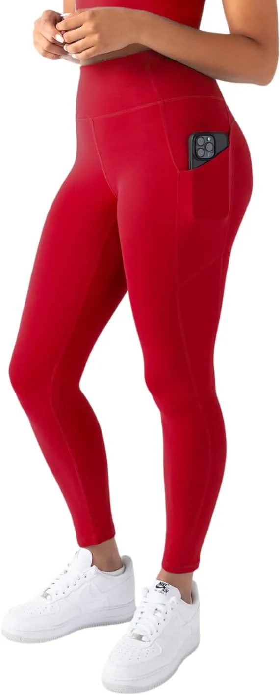 YITTY Active Women's Ultraluxe High-Waist Pocket Legging, Athleisure, 4-Way-Stretch